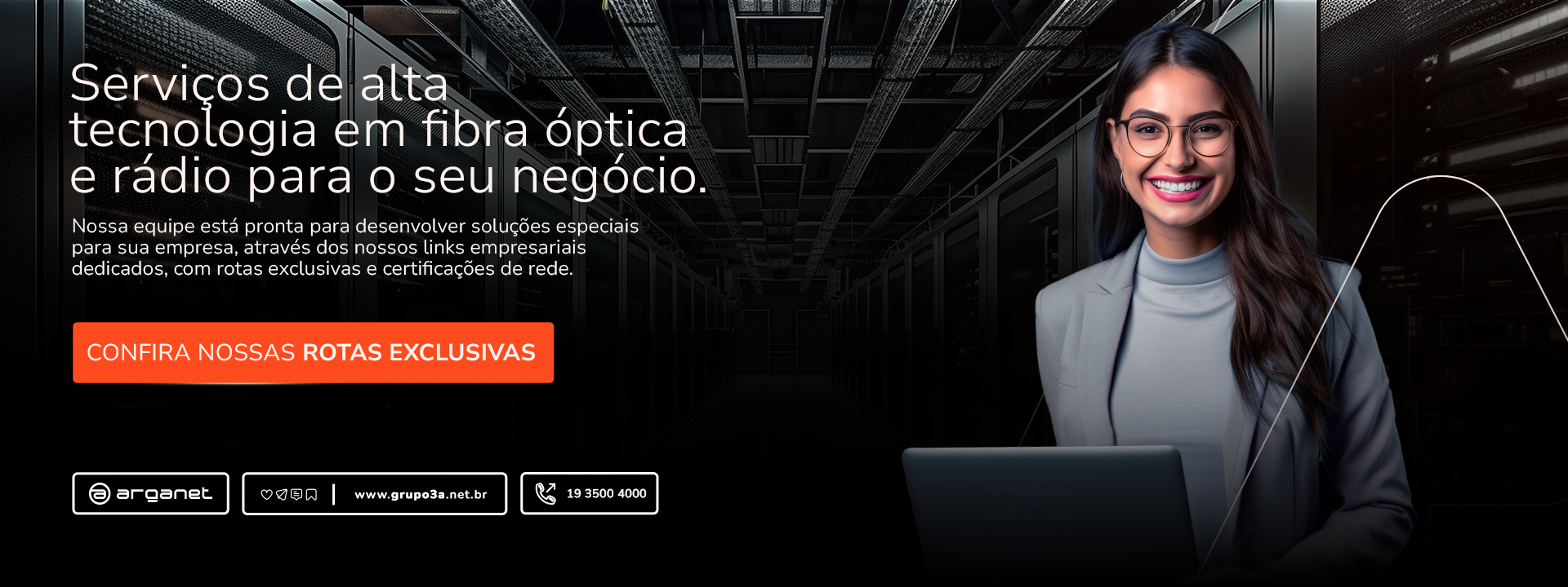 Banner Arganet - Clientes empresariais