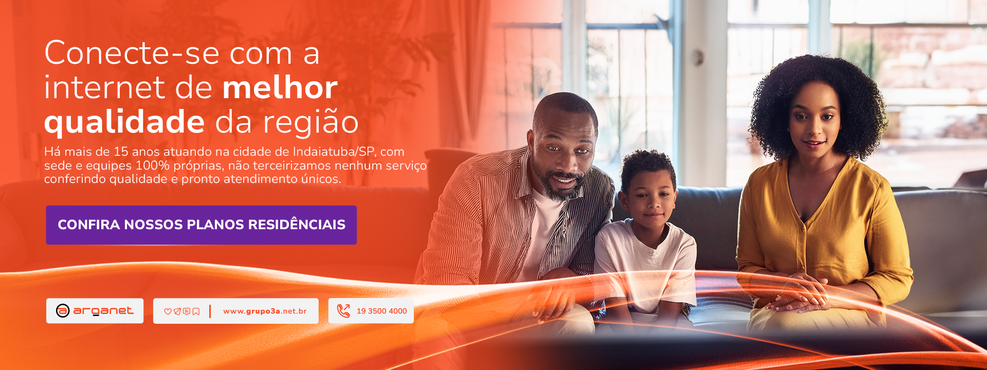 Banner Arganet - Clientes residenciais